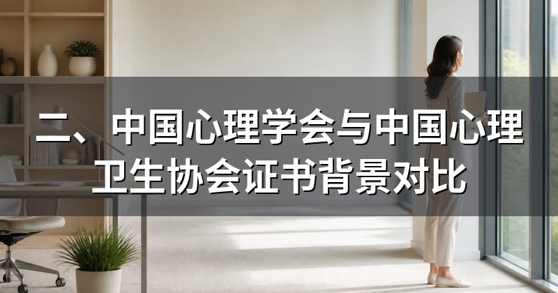 二、中国心理学会与中国心理卫生协会证书背景对比