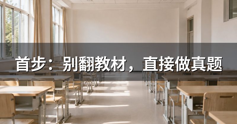 首步:别翻教材,直接做真题