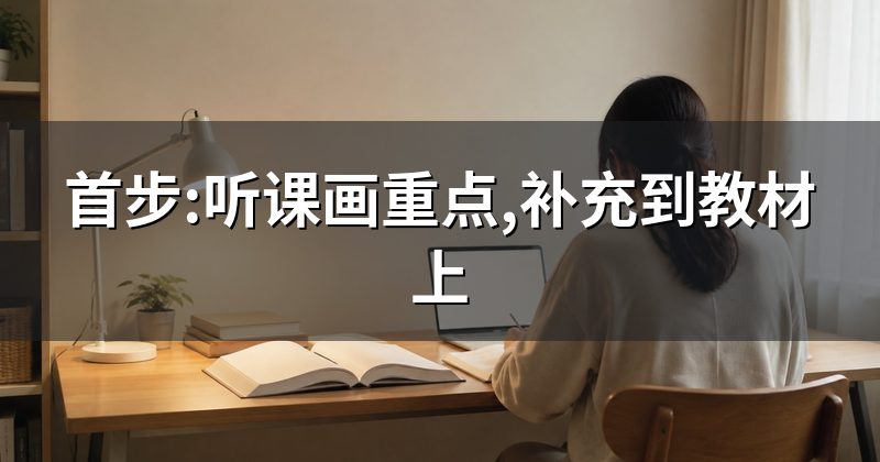 首步:听课画重点,补充到教材上
