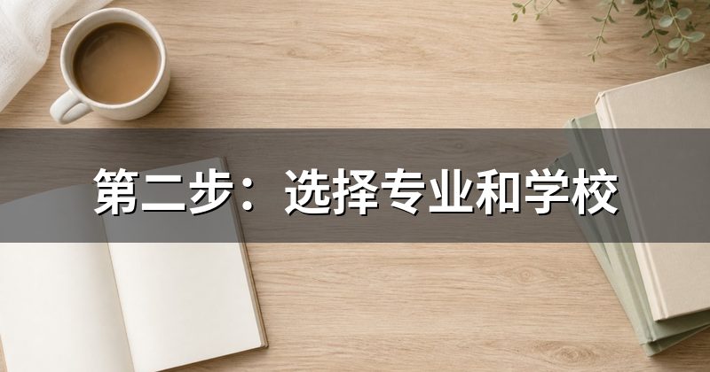 第二步:选择专业和学校