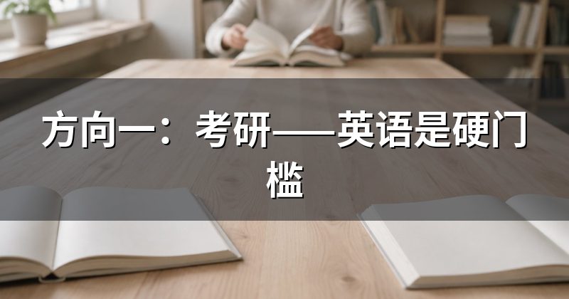 方向一:考研——英语是硬门槛