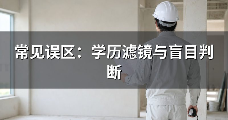 常见误区:学历滤镜与盲目判断