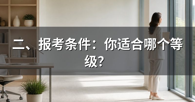 二、报考条件:你适合哪个等级?