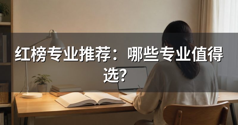 红榜专业推荐:哪些专业值得选?