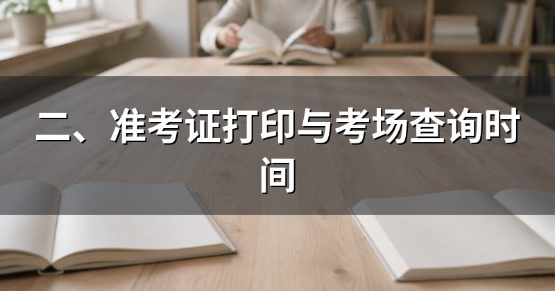 二、准考证打印与考场查询时间