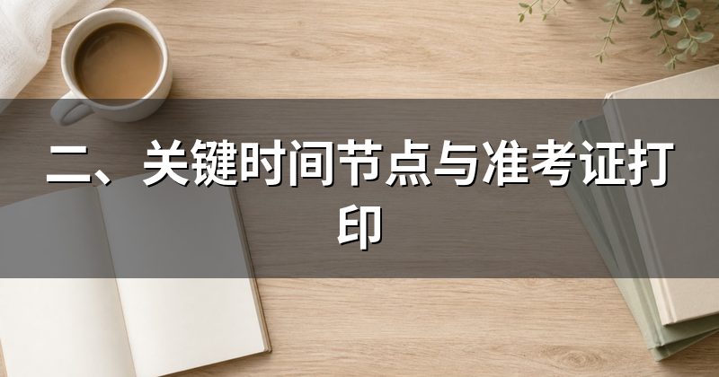 二、关键时间节点与准考证打印