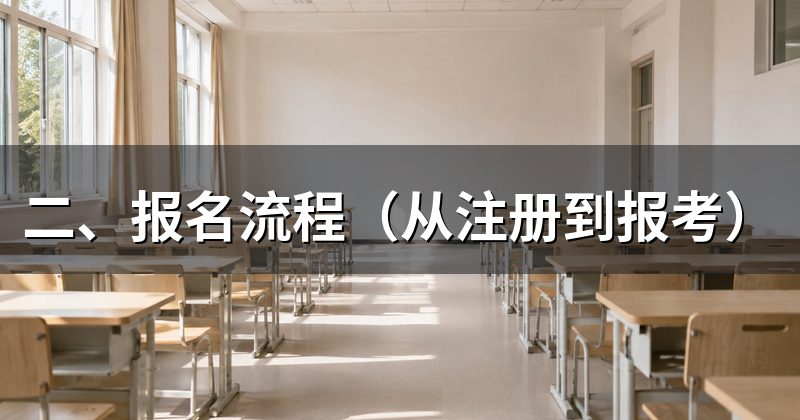 二、报名流程（从注册到报考）