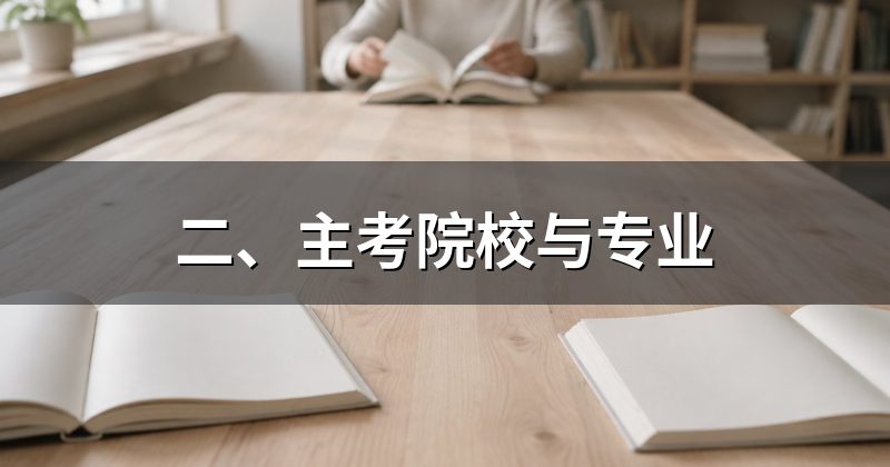 二、主考院校与专业