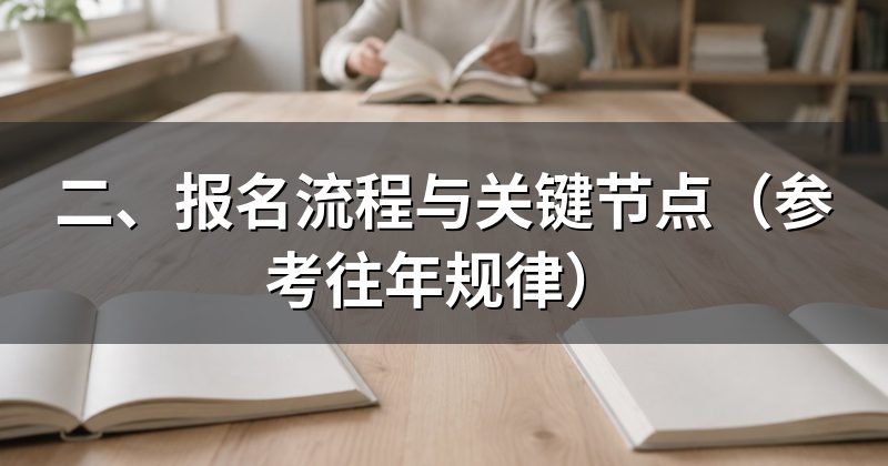 二、报名流程与关键节点(参考往年规律)