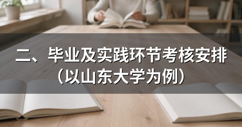 二、毕业及实践环节考核安排（以山东大学为例）