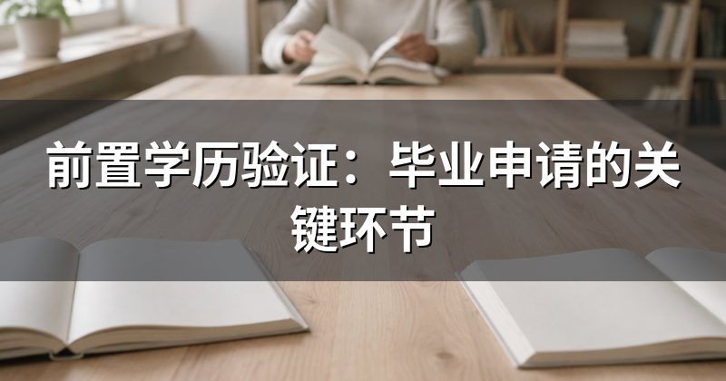 前置学历验证:毕业申请的关键环节
