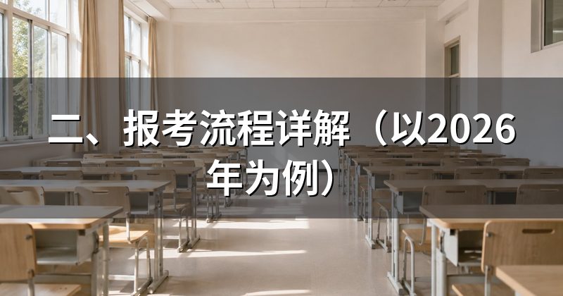 二、报考流程详解(以2026年为例)