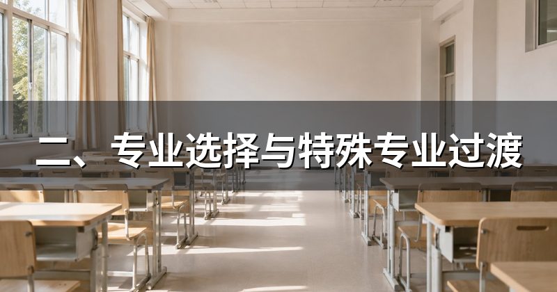 二、专业选择与特殊专业过渡