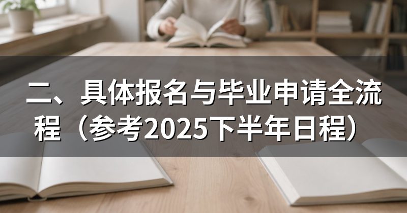 二、具体报名与毕业申请全流程（参考2025下半年日程）