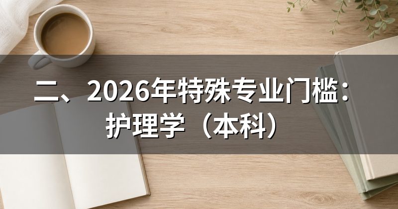 二、2026年特殊专业门槛:护理学(本科)