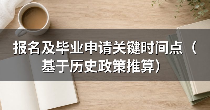 报名及毕业申请关键时间点(基于历史政策推算)