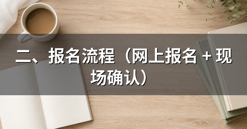 二、报名流程(网上报名 + 现场确认)