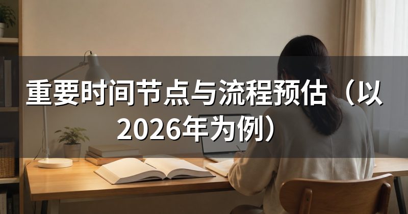 重要时间节点与流程预估（以2026年为例）