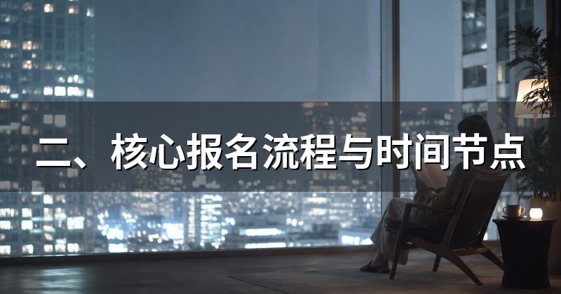 二、核心报名流程与时间节点