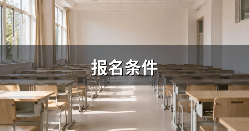 报名条件