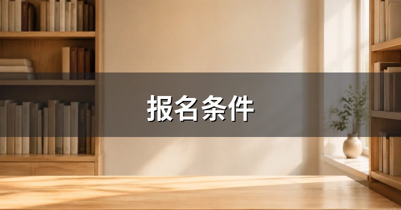 报名条件