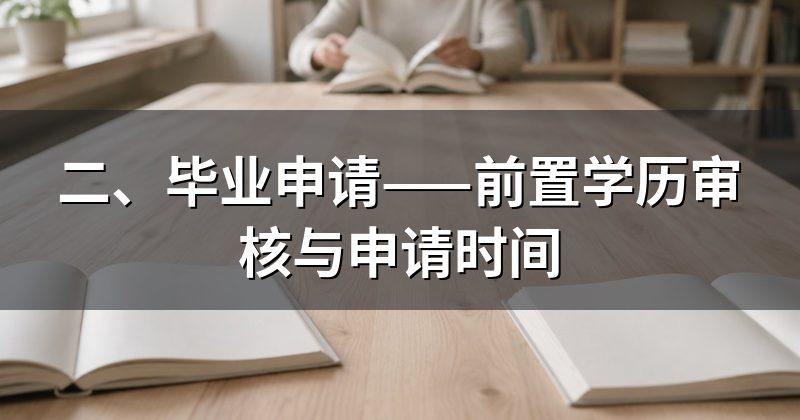 二、毕业申请——前置学历审核与申请时间