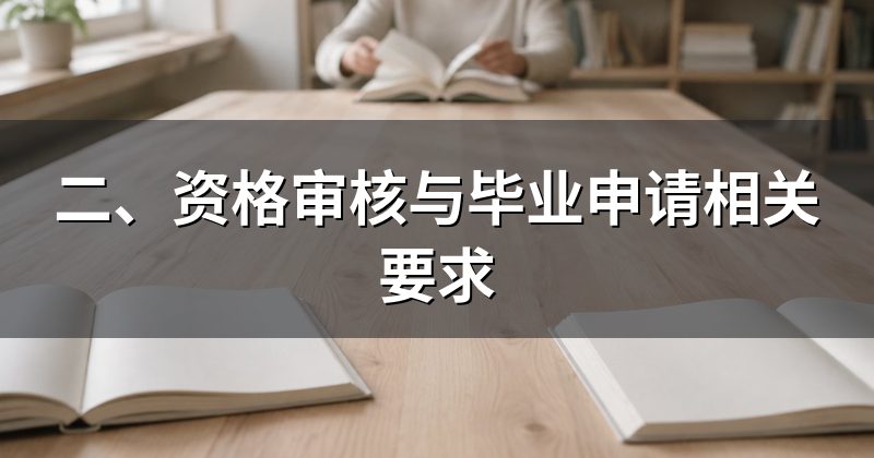 二、资格审核与毕业申请相关要求
