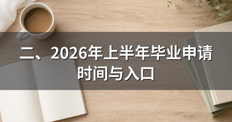 二、2026年上半年毕业申请时间与入口