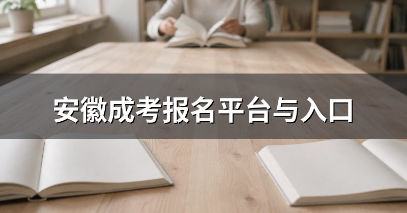 安徽成考报名平台与入口