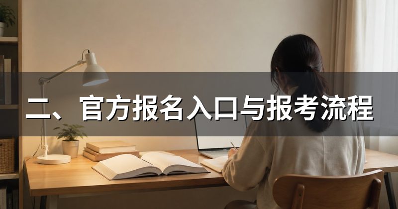 二、官方报名入口与报考流程