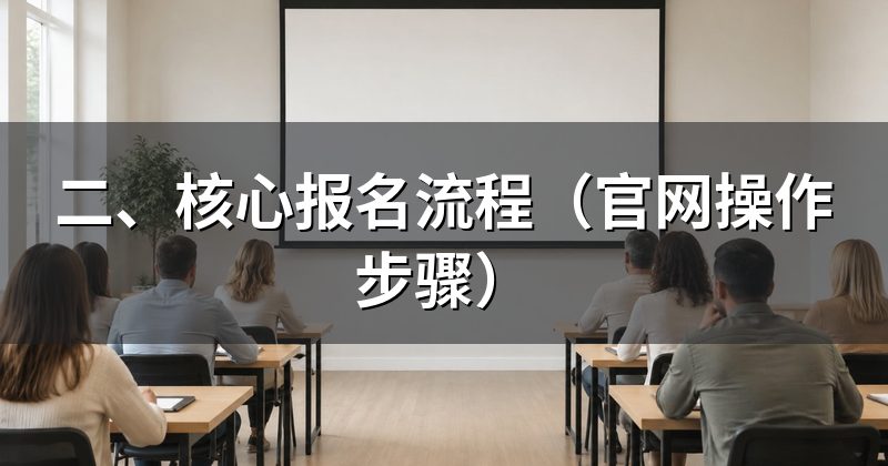 二、核心报名流程(官网操作步骤)