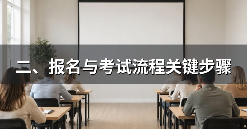 二、报名与考试流程关键步骤
