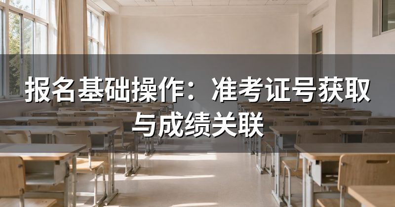 报名基础操作:准考证号获取与成绩关联