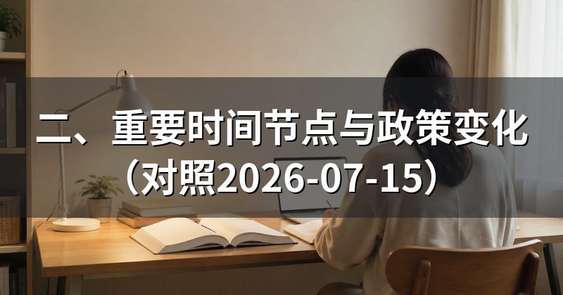 二、重要时间节点与政策变化(对照2026-07-15)