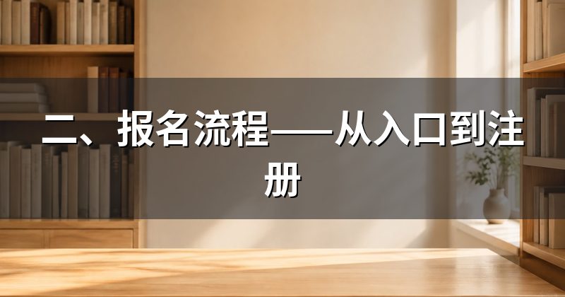二、报名流程——从入口到注册