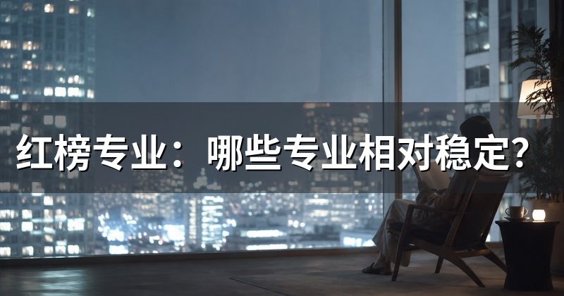 红榜专业:哪些专业相对稳定?