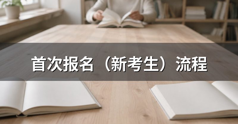 首次报名(新考生)流程