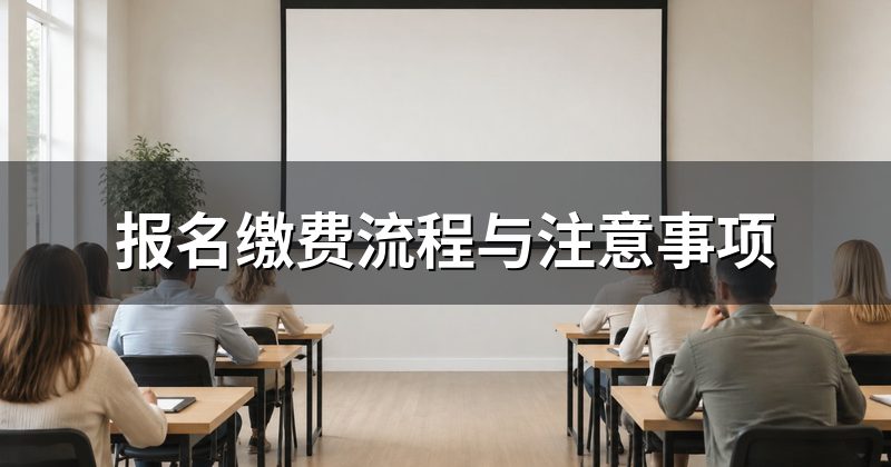 报名缴费流程与注意事项