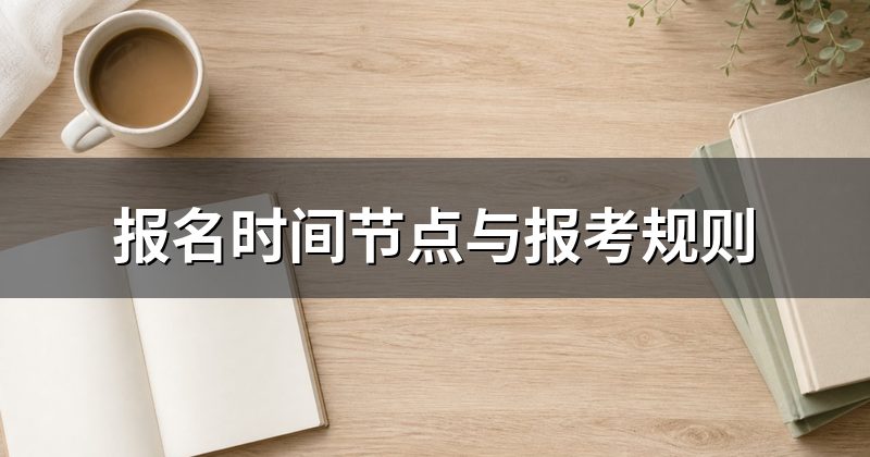 报名时间节点与报考规则
