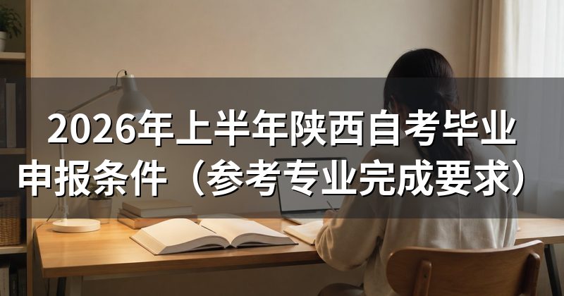 2026年上半年陕西自考毕业申报条件（参考专业完成要求）