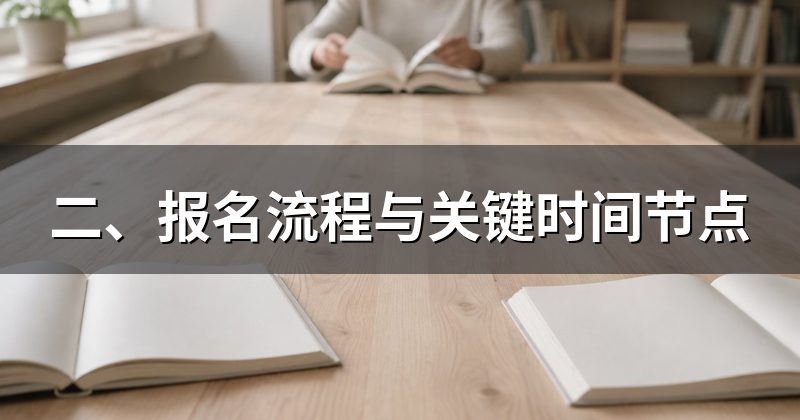 二、报名流程与关键时间节点