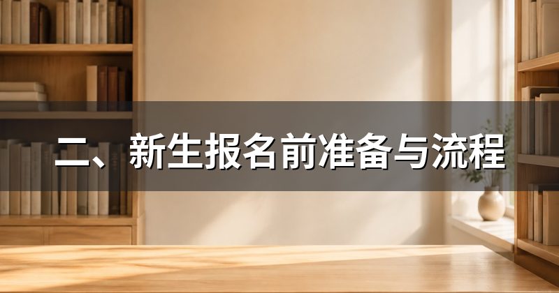 二、新生报名前准备与流程