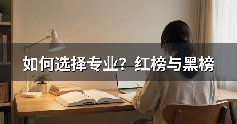 如何选择专业？红榜与黑榜