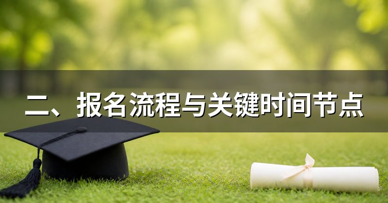 二、报名流程与关键时间节点