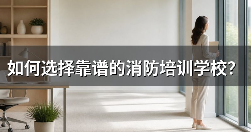 如何选择靠谱的消防培训学校?