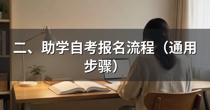 二、助学自考报名流程(通用步骤)