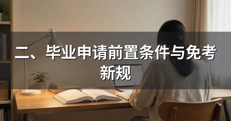 二、毕业申请前置条件与免考新规