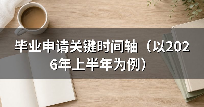 毕业申请关键时间轴(以2026年上半年为例)