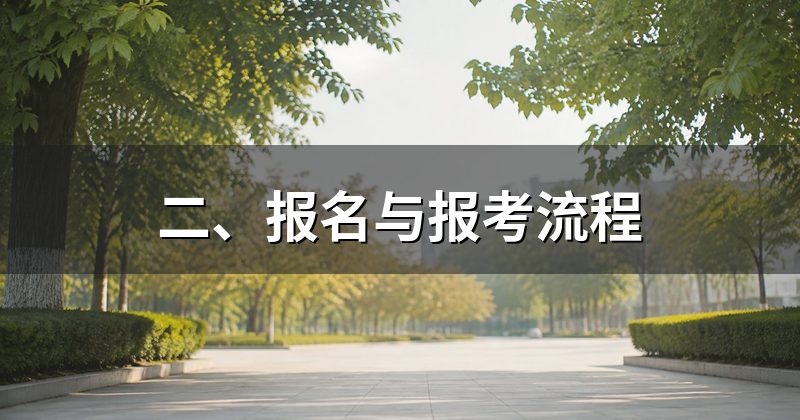 二、报名与报考流程
