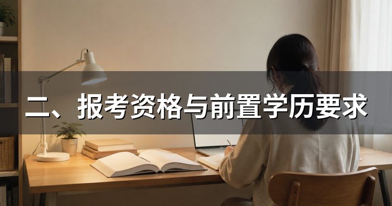 二、报考资格与前置学历要求